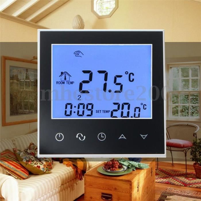 Thermostat d'ambiance Thermostat de climatiseur Digital d'écran tactile