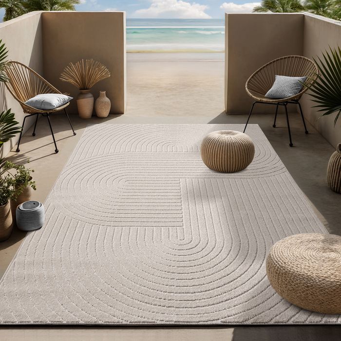 Tapis dextérieur - THE CARPET - Santo Plus - Crème - 160 x 220 cm