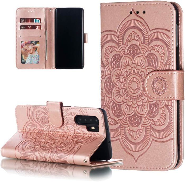 Étui Portefeuille Flower Mate 30 Noir