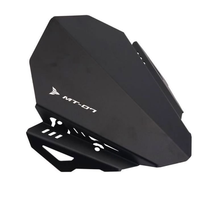Déflecteur De Pare-Brise Double Bulle Pour Yamaha MT-07 2021-2024 – Coupe-Vent Sportif En Polycarbonate – Noir