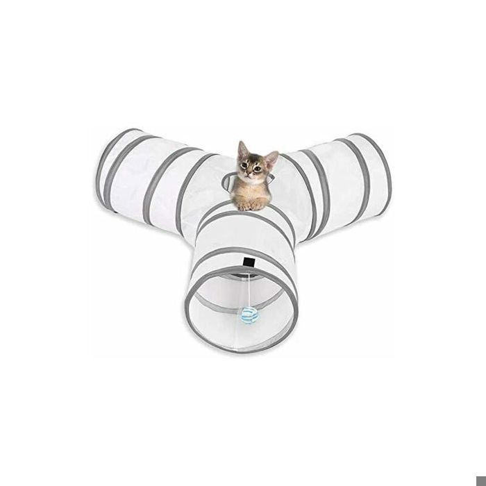 Comparer les prix de Tunnel de Jeu pour Chat Tunnel Pliable 3 Voies pour Chats Lapins et Animaux de Compagnie couleurs multiples YYV