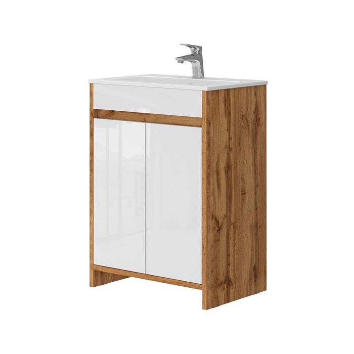 Set de lavabo Lemgo 2 pièces Chêne doré Vicco 49837