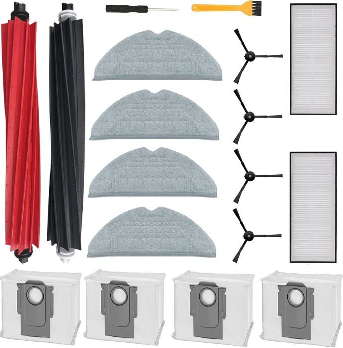 Roues De Rechange Pour Aspirateur Robot Roborock S5 Max / S6 Pure / S7 - Roues Gauche/droite, élastiques, Anti-bruit