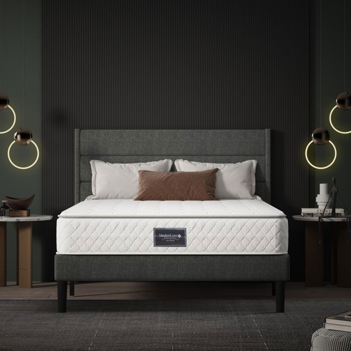 Matelas 140x200 cm epaisseur 25 cm Extrêmement Durable Ultra Respirante Fermeté Moyenne polyester Hypoallergénique Soutien Parfait