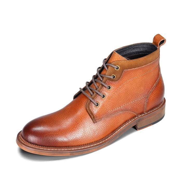 Bottines Homme Geox U Ottavio B – Type Desert Boots En Cuir Velours, Semelle Respirante, Lacets | Style Décontracté Hiver