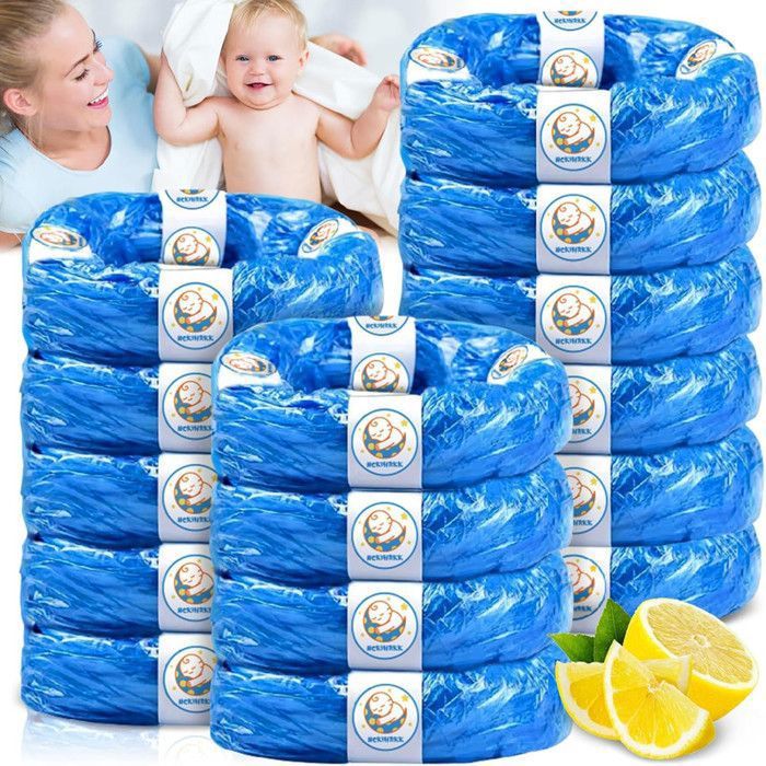 Lot de 15 Recharge Poubelle a Couche, Sac Poubelle Couche