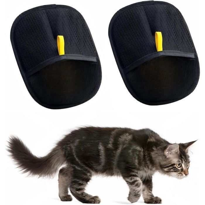 Comparer les prix de 2 Pièces Gant Poil Chat, Double Face Brosse Poils Animaux, Utilisés Pour Le Nettoyage, L'épilation Et La Beauté Pour Les Canapés