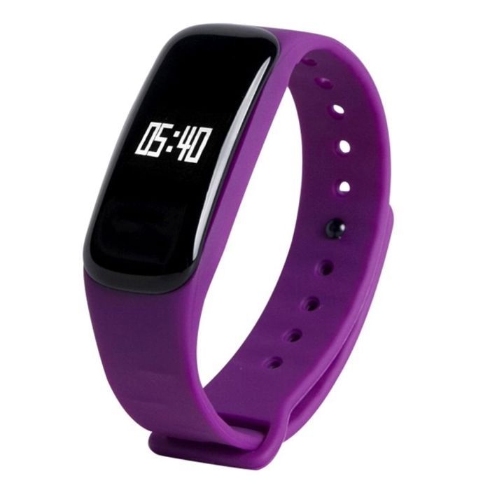 Montre Connectée iOs Android Cardiofréquencemètre Violet YONIS