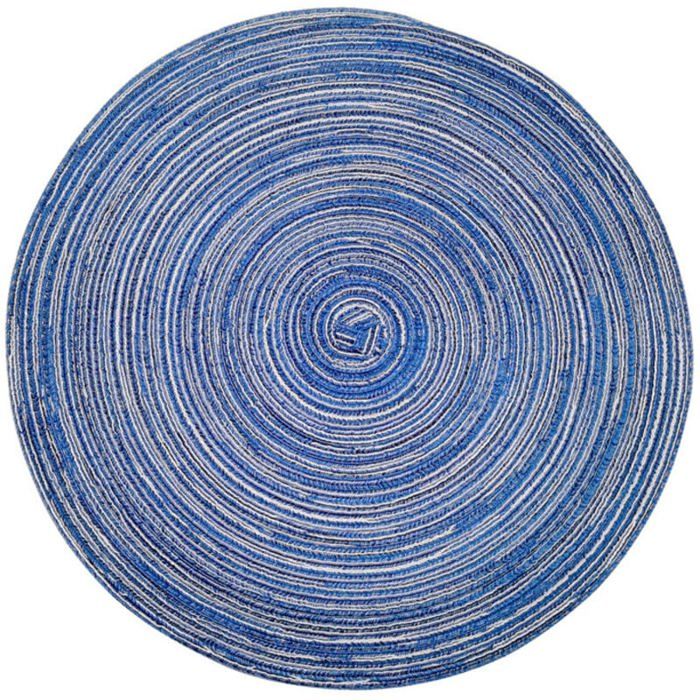 Set De Table Bohème Lot De 6 - Chemins De Table 30x45cm Et Ronds Ø30cm, Coton Et Lin, Style Ferme, Pour Mariage, Dîner
