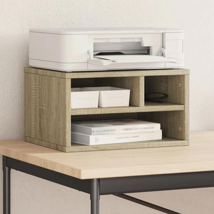 Support dimprimante multifonction - VIDAXL - Chêne sonoma - Bois dingénierie - 40x32x22 5 cm - Assemblage requis