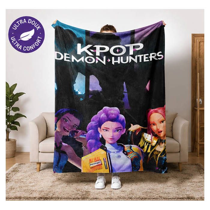 Kpop Plaid polaire Couverture en flanelle multi-usages super douce pour les loisirs S51 les voyages lit canapé bureau-100*150cm