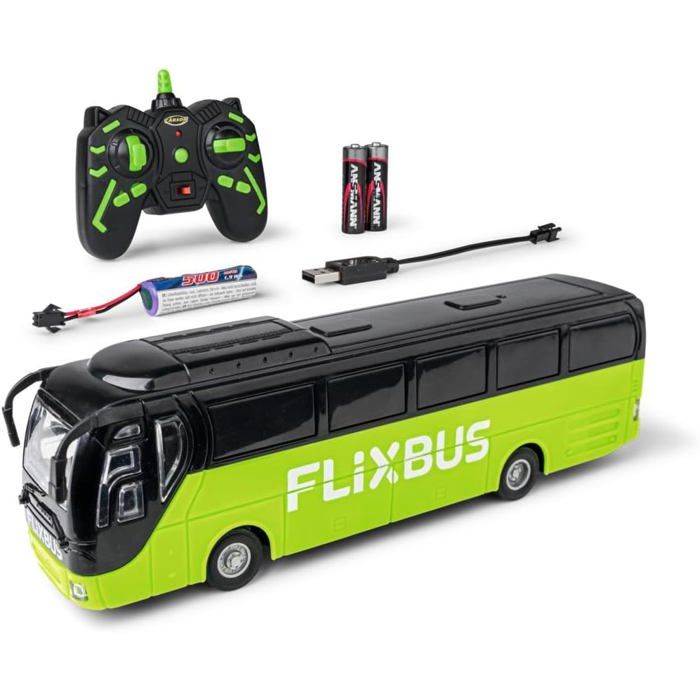 1:64 Flixbus 2 4 GHz 100% RTR - 100% prêt à Rouler Bus Jouet Voiture Jouet Voiture télécommandée pour Enfants à partir de 3 Ans
