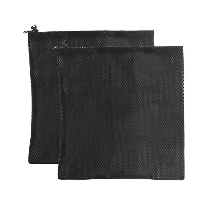 Sac de Barrière de Pompe 45 × 45 cm Sacs Filtrants en Maille Sac pour Pompe de Bassin avec Cordon Serrage pour Aquarium, Jardin, Étang