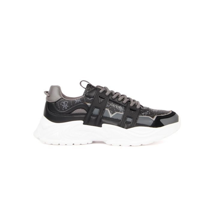 Basket Guess Homme Belluno Noir Synthétique Basket Guess Homme Belluno Noir Synthétique