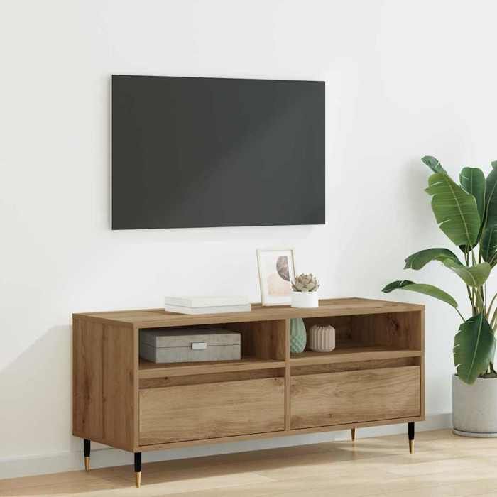 Basboard salon VIDAXL Meuble HIFI 100 x 34 5 x 44 5 cm Chêne artisanal[9597]