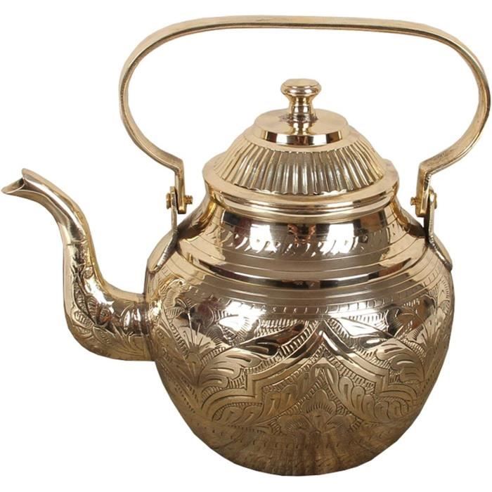 Maison De Poupées Miniature 1:12 Echelle Ancienne Accessoire De Cuisine Bouilloire En Métal-rose