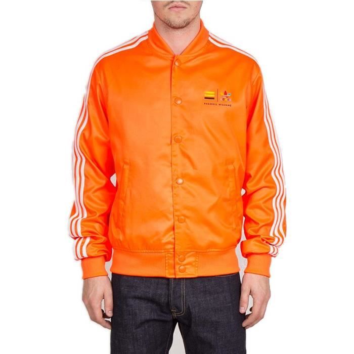 veste adidas orange homme