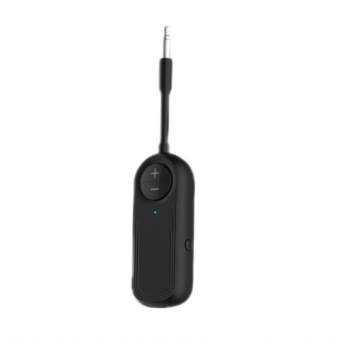 Adaptateur Bluetooth 5.3 2-en-1 Émetteur/Récepteur – 30H Autonomie, AptX Low Latency, Jack 3.5mm Pour TV, Voiture, Avion (Blanc)