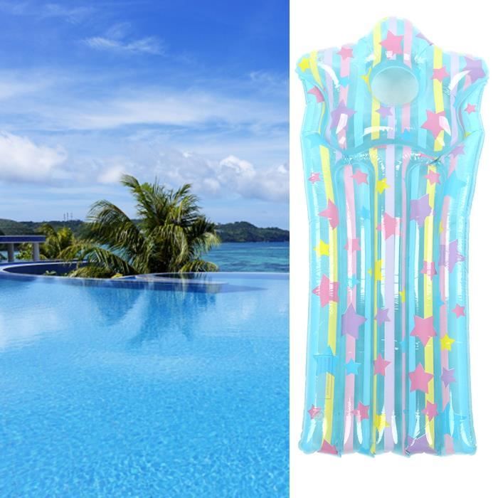 Matelas Flottant Gonflable pour Piscine, Hamac Flottant avec Porte-Gobelet, Jouets d'Été pour Piscine pour Adultes