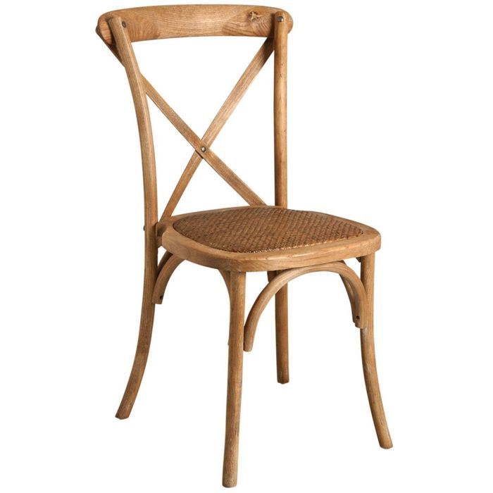 Chaise bistro en orme empilable unitaire Chaise bistro en orme empilable unitaire