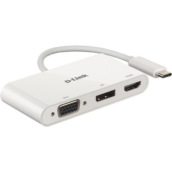 D-Link DUB-V310 Adaptateur 3-en-1 USB-C vers HDMI/VGA/DisplayPort