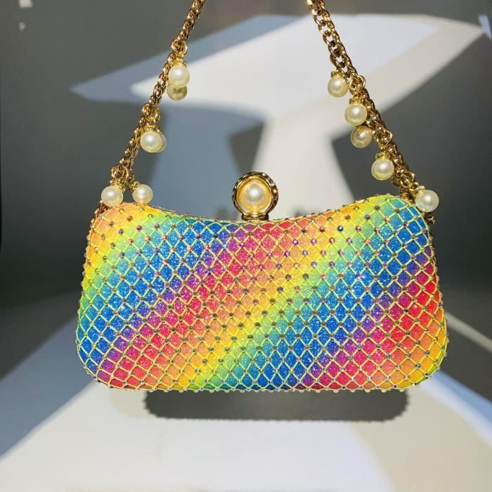 Sac à main et Pochette de soirée pour femme, pochette pour