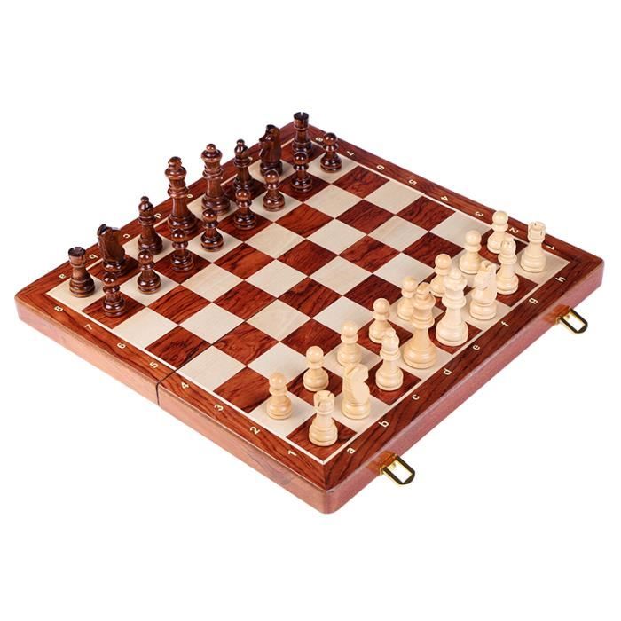 D'échecs Pliant en Bois main image 1