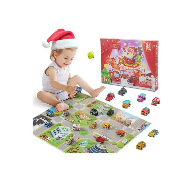 Calendrier De L'Avent 2025 Jouets Avions - 24 Mini Avions + Plan De Ville - Enfant 2 à 9 Ans - Cadeau Garçon Noël, Compte à Rebours - 6