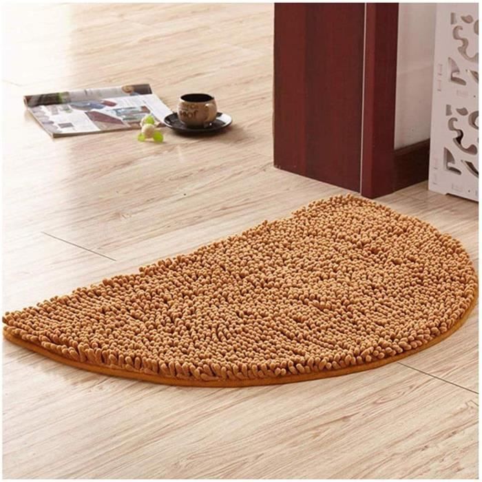 Tapis De Bain D'angle Antidérapant – Forme L, épais Et Absorbant, Pour Salle De Bain (noir)