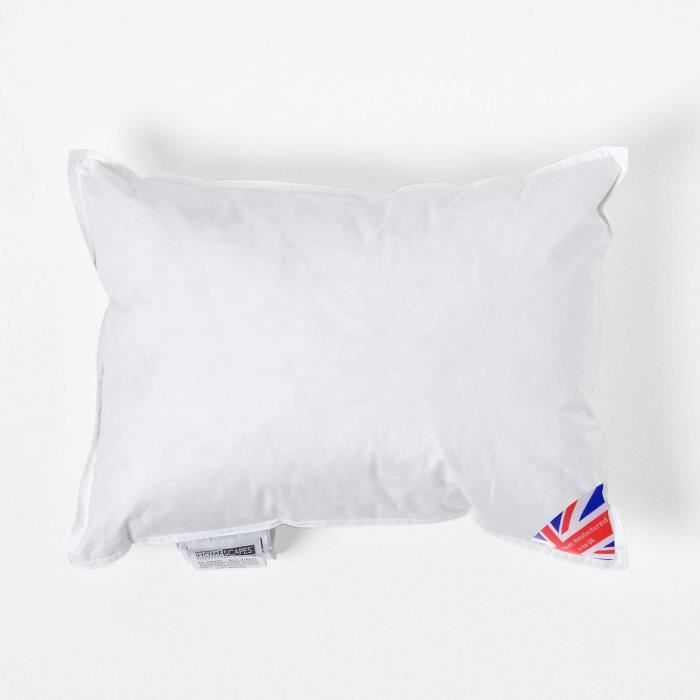 HOMESCAPES Coussin de garnissage en Plumes de Canard et Coton, Coussin à recouvrir 60x60 cm HOMESCAPES Coussin de garnissage en Plumes de Canard et Coton, Coussin à recouvrir 60x60 cm