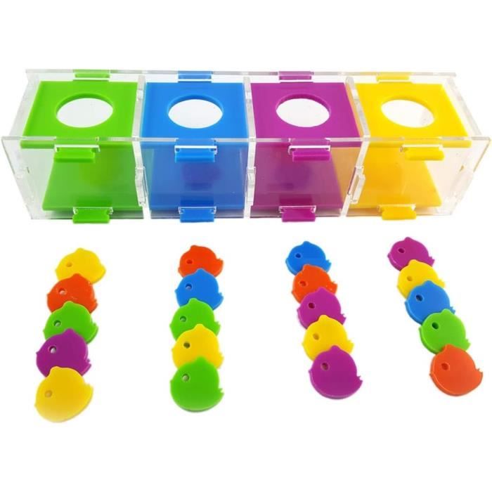 Jouet pour perroquet - Boîte à pièces de monnaie - Jeu éducatif pour petits oiseaux Jouet pour perroquet - Boîte à pièces de monnaie - Jeu éducatif pour petits oiseaux