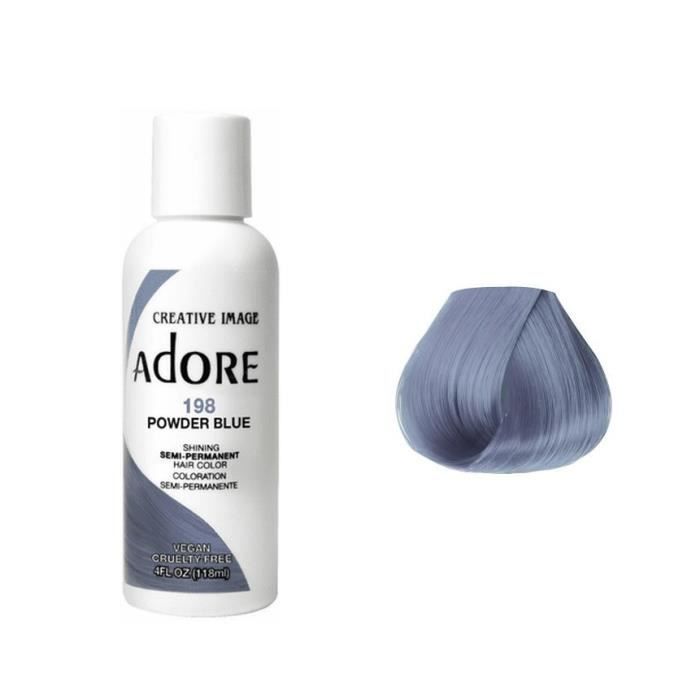 Creative Image Adore Brillant semi-permanent Couleur des cheveux 198 Powder Blue 118ml