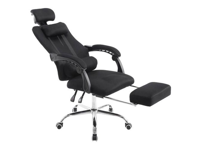 Fauteuil De Bureau Ergonomique Avec Repose Pieds Extensible Appui Tete Noir Bur10088 Achat Vente Chaise De Bureau Soldes Sur Cdiscount Des Le 20 Janvier Cdiscount