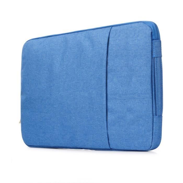 Pochette Effet Jean 13 pour PC ASUS VivoBook Housse Protection Sacoche  Ordinateur Portable 13 Pouces (BLEU)