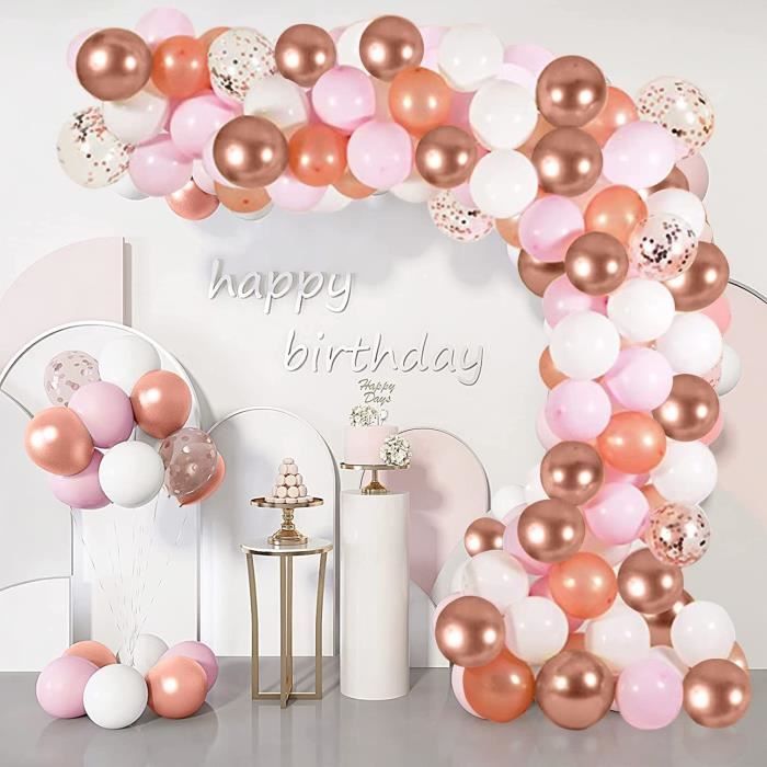 Kit Arche Ballons Rouge Et Noir, 125 Pcs Guirlande Ballons De Baudruche