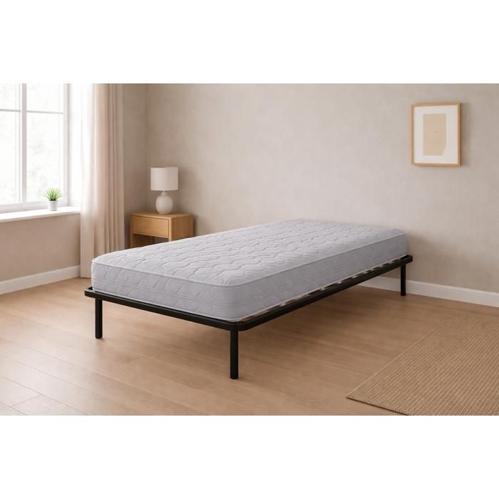 Matelas 100x200 Sommier pieds - face de contact latex - Compatible Sommiers Electriques - 80 Kg-m3 - Hauteur 21 cm - Confort Matelas 100x200 Sommier pieds - face de contact latex - Compatible Sommiers Electriques - 80 Kg-m3 - Hauteur 21 cm - Confort