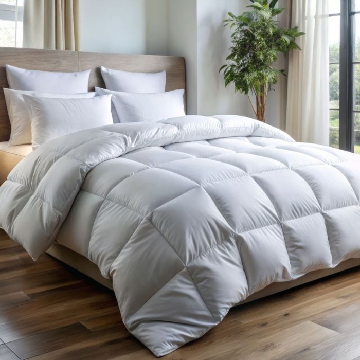 ALPES BLANC - Couette Naturelle Tempérée 90% Duvet – 220g/m² - Fabrication Française- Légère et gonflante 140x200 cm ALPES BLANC - Couette Naturelle Tempérée 90% Duvet – 220g/m² - Fabrication Française- Légère et gonflante 140x200 cm