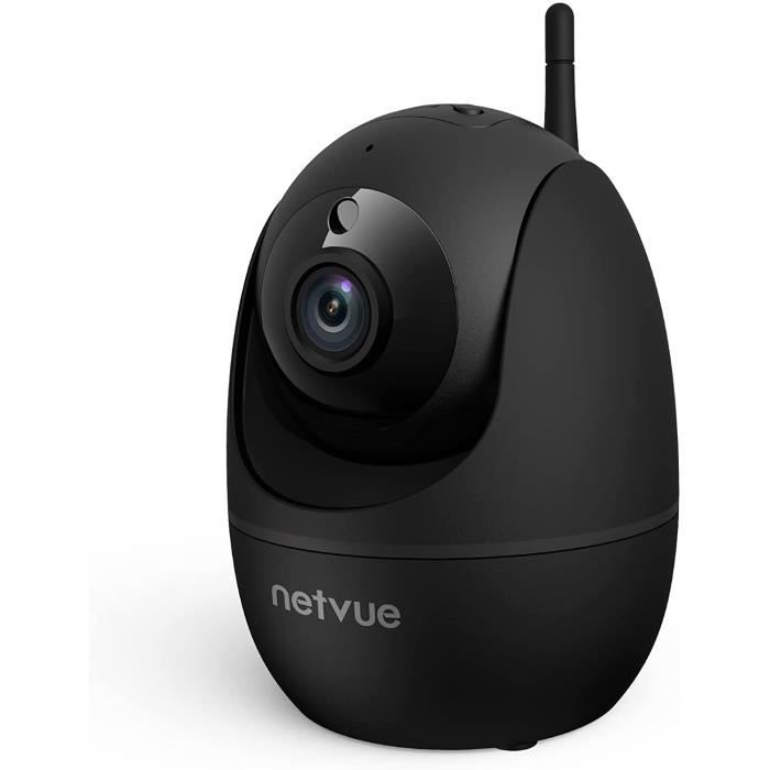 Caméra de Surveillance Intérieure - NETVUE - PTZ 360 - Détection de Mouvement - Vision Nocturne