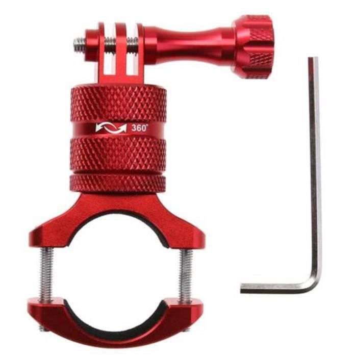 Bleu MagiDeal Support de Montage de V/élo en Aluminium Rotatif de 360 Degr/é pour Gopro