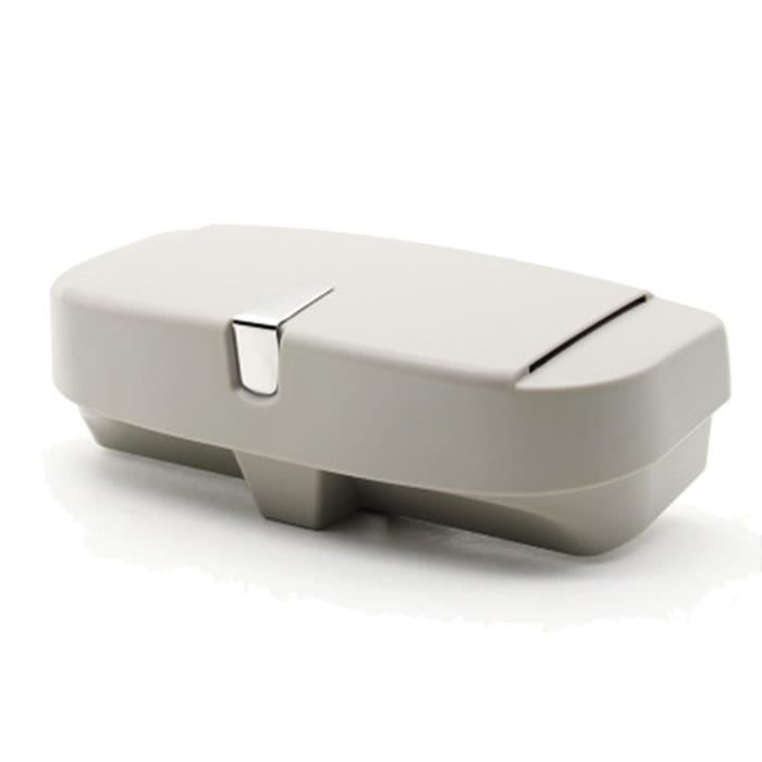 Clip de Support en Cuir de Lunettes de Soleil pour Voiture 4 Paquets Porte-Lunettes de Voiture Clip de Porte-Lunettes et Carte de Ticket en Cuir Monture de Lunettes Beige