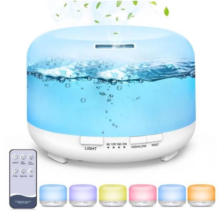 Diffuseur d'huile essentielle d'aromathérapie avec brume fraîche ...