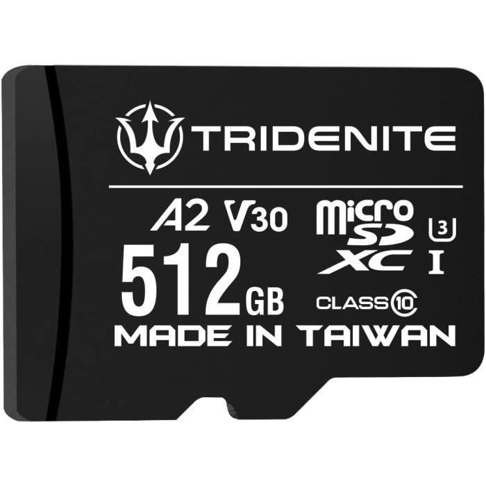 TRIDENITE Carte Micro SD 512 Go - CONSOMMABLES - Nozzler