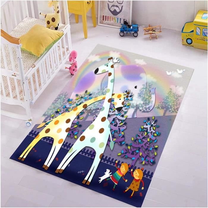 Tapis - CIKONIELF - Ovale - Motif Animal De Dessin Animé - Antidérapant