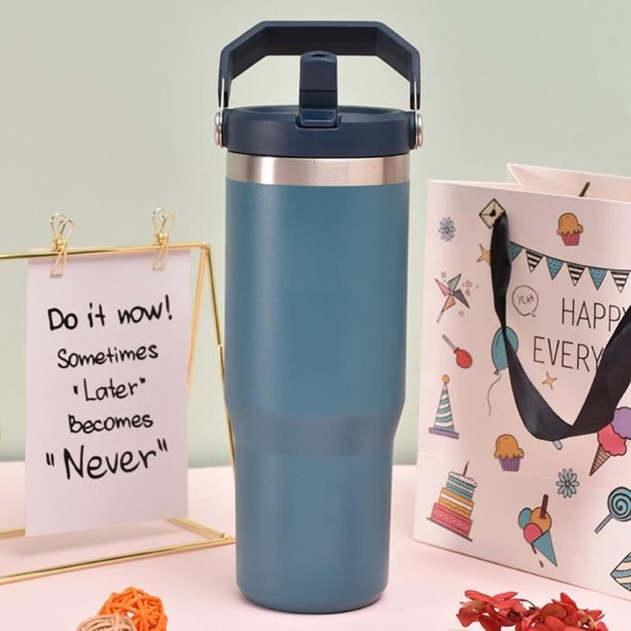 Bouteille à Paille Isolée En Acier Inoxydable 750ML