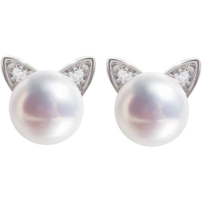 Boucles D'oreilles Goujon Chat Gothique - Pince Oreille, Alliage, Motif Chat, Neuf Sans Emballage