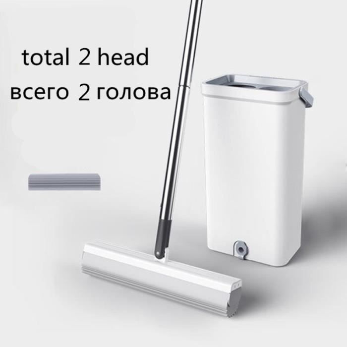 Ipetboom 2 Pièces Recharges Éponge PVA Pour Balai Serpillière - Têtes Absorbantes Grises Pour Carrelage Et Parquet