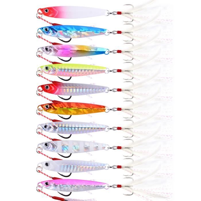 Lot De 5 Leurres Métalliques à Hélice – 3,2g/4,5g, Lames Rotatives, Pour Truite Et Perche, Eau Douce