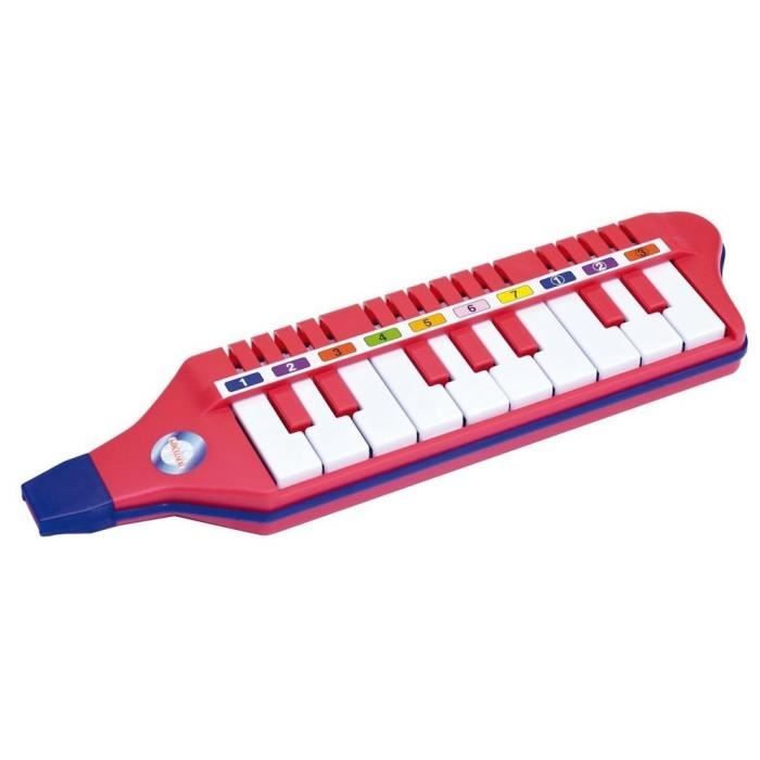 Piano Électronique Bontempi 24 Touches Rouge - 23 Morceaux Démo | Pour Enfants Débutants