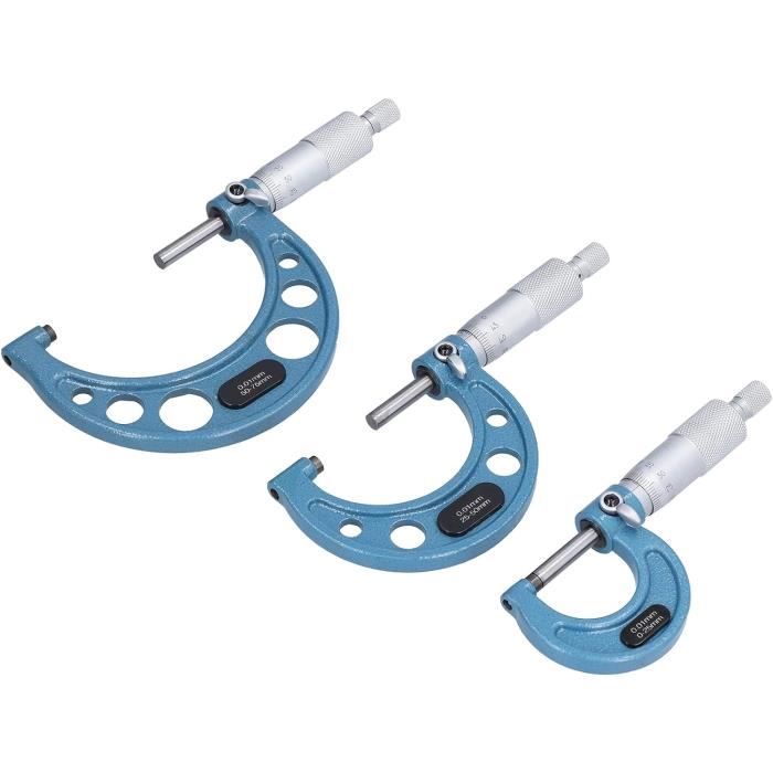 Vieux Micromètre Français ROCH De 50 à 75 Mm – Outil De Mesure Ancien En Bon état