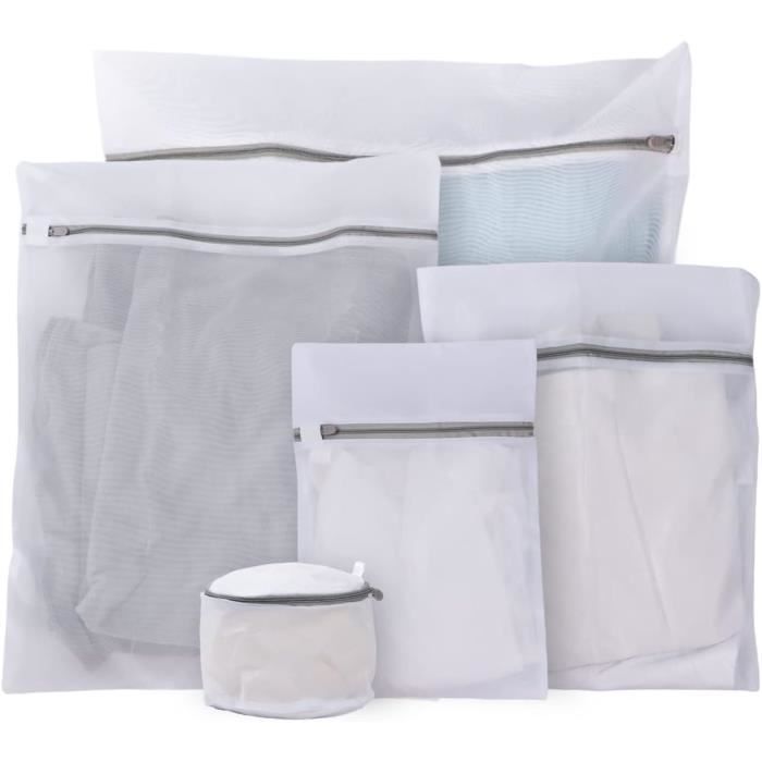 Sacs De Lavage En Maille – Lot De 6, Pour Soutiens-gorge Et Linge Délicat, Fermeture éclair